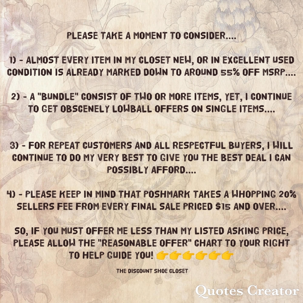 ATTENTION BUYERS:
